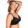 imageHSIA Minimizer Bras for Women Full Coverage Embroidered Bras Plus Size Bra for Heavy Breasts Unlined Bra with UnderwireBlack