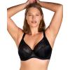 imageHSIA Minimizer Bras for Women Full Coverage Embroidered Bras Plus Size Bra for Heavy Breasts Unlined Bra with UnderwireBlack