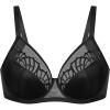 imageHSIA Minimizer Bras for Women Full Coverage Embroidered Bras Plus Size Bra for Heavy Breasts Unlined Bra with UnderwireBlack