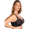 imageHSIA Minimizer Bras for Women Full Coverage Embroidered Bras Plus Size Bra for Heavy Breasts Unlined Bra with UnderwireBlack Deep