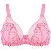 imageHSIA Minimizer Bras for Women Full Coverage Embroidered Bras Plus Size Bra for Heavy Breasts Unlined Bra with UnderwireGeranium Pink