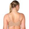 imageHSIA Minimizer Bras for Women Full Coverage Embroidered Bras Plus Size Bra for Heavy Breasts Unlined Bra with UnderwireWarm Beige