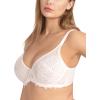 imageHSIA Minimizer Bras for Women Full Coverage Embroidered Bras Plus Size Bra for Heavy Breasts Unlined Bra with UnderwireWhite