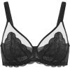 imageHSIA Minimizer Bras for Women Large Bust Full Coverage Lace Plus Size Bra  Mermaid ScalesBlack