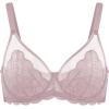 imageHSIA Minimizer Bras for Women Large Bust Full Coverage Lace Plus Size Bra  Mermaid ScalesBrown Purple