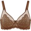 imageHSIA Minimizer Bras for Women Large Bust Full Coverage Lace Plus Size Bra  Mermaid ScalesCoffee Brown