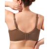 imageHSIA Minimizer Bras for Women Large Bust Full Coverage Lace Plus Size Bra  Mermaid ScalesCoffee Brown