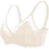 imageHSIA Minimizer Bras for Women Large Bust Full Coverage Lace Plus Size Bra  Mermaid ScalesLight Beige