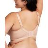 imageHSIA Minimizer Bras for Women Large Bust Full Coverage Lace Plus Size Bra  Mermaid ScalesLight Pink