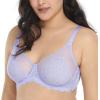 imageHSIA Minimizer Bras for Women Large Bust Full Coverage Lace Plus Size Bra  Mermaid ScalesPurple
