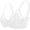 imageHSIA Minimizer Bras for Women Large Bust Full Coverage Lace Plus Size Bra  Mermaid ScalesWhite