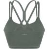 imageHSIA Sports Bras for Women Strappy Criss Cross Back Medium Support Yoga Crop Top with Removable Padded CupArmy Green