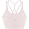 imageHSIA Sports Bras for Women Strappy Criss Cross Back Medium Support Yoga Crop Top with Removable Padded CupLight Pink