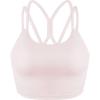 imageHSIA Sports Bras for Women Strappy Criss Cross Back Medium Support Yoga Crop Top with Removable Padded CupLight Pink