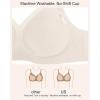 imageHSIA Wireless Tshirt Bras for Women Push Up Seamless Full Coverage Bralette No Wire Everyday Comfort BraBeige
