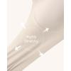 imageHSIA Wireless Tshirt Bras for Women Push Up Seamless Full Coverage Bralette No Wire Everyday Comfort BraBeige