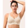 imageHSIA Wireless Tshirt Bras for Women Push Up Seamless Full Coverage Bralette No Wire Everyday Comfort BraBeige