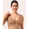 imageHSIA Wireless Tshirt Bras for Women Push Up Seamless Full Coverage Bralette No Wire Everyday Comfort BraCoffee