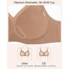 imageHSIA Wireless Tshirt Bras for Women Push Up Seamless Full Coverage Bralette No Wire Everyday Comfort BraCoffee
