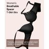 imageHSIA Wireless Tshirt Bras for Women Push Up Seamless Full Coverage Bralette No Wire Everyday Comfort BraLight Black
