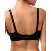 imageHSIA Wireless Tshirt Bras for Women Push Up Seamless Full Coverage Bralette No Wire Everyday Comfort BraLight Black