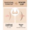 imageHSIA Wireless Tshirt Bras for Women Push Up Seamless Full Coverage Bralette No Wire Everyday Comfort BraWarm Beige