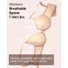 imageHSIA Wireless Tshirt Bras for Women Push Up Seamless Full Coverage Bralette No Wire Everyday Comfort BraWarm Beige