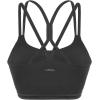 imageHSIA Womens Sports Bra Yoga Tank Tops Workout Padded Medium Support Longline Strappy Crisscross BackBlack