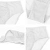 imageHSIA Womens Underwear Bikini Panties Lace Soft Hipster Panty Ladies Stretch Full Briefs 3XLWhite