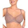 imageHSIA Minimizer Bras for Women Large Bust Full Coverage Lace Plus Size Bra  Mermaid ScalesBrown Purple