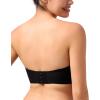 imagesongful by HSIA Strapless Bras for Women Push Up Wireless NonSlip Seamless Plunge Bandeau Bras with MultiWay StrapsBlack