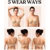 imagesongful by HSIA Strapless Bras for Women Push Up Wireless NonSlip Seamless Plunge Bandeau Bras with MultiWay StrapsLight Beige