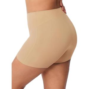 imageHSIA Womens Shapewear Tummy Control Shapewear Shorts Plus Size High Waisted Underwear Seamless Control Panties Under DressNatural Nude