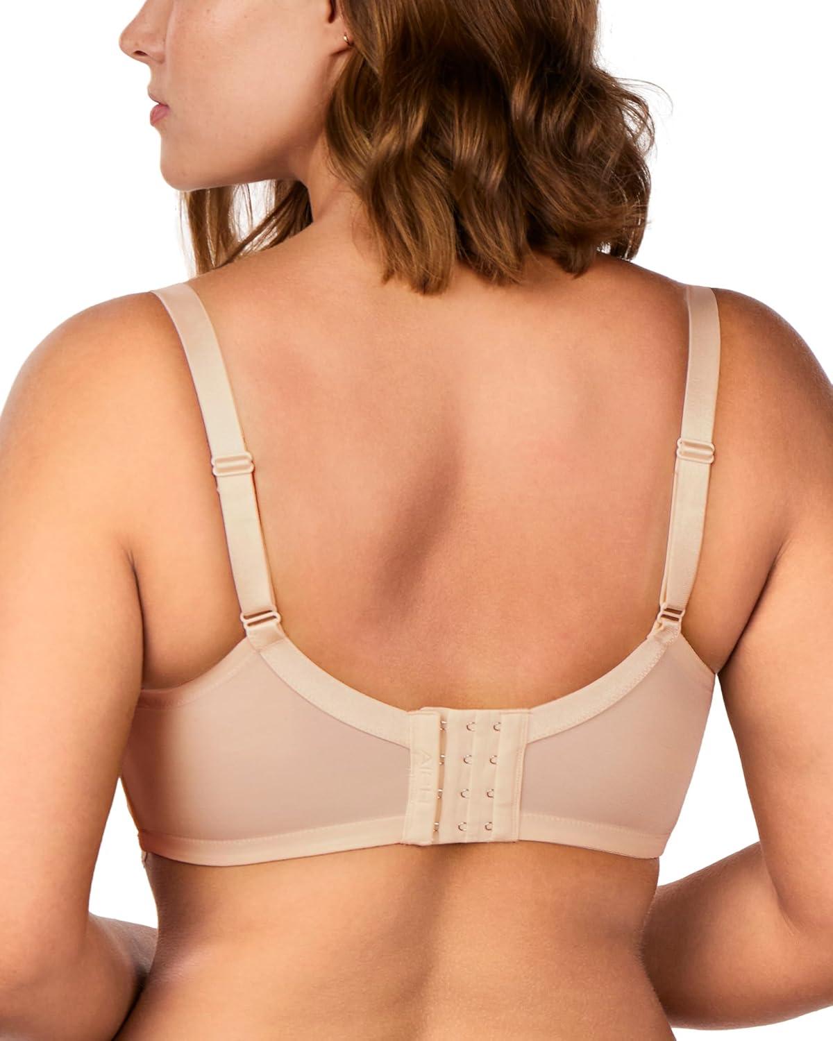 imageHSIA Minimizer Bra for Women  Plus Size Full Coverage Lace Bra with Underwire Non PaddedApricot