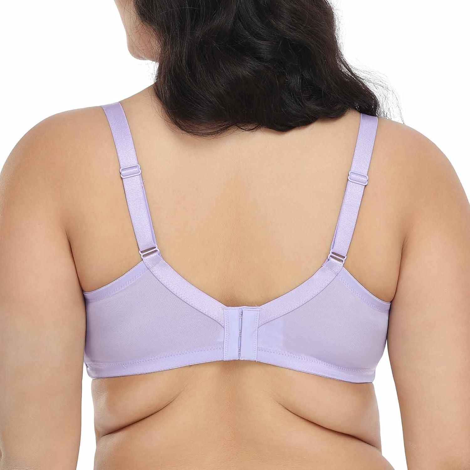 imageHSIA Minimizer Bra for Women  Plus Size Full Coverage Lace Bra with Underwire Non PaddedPurple