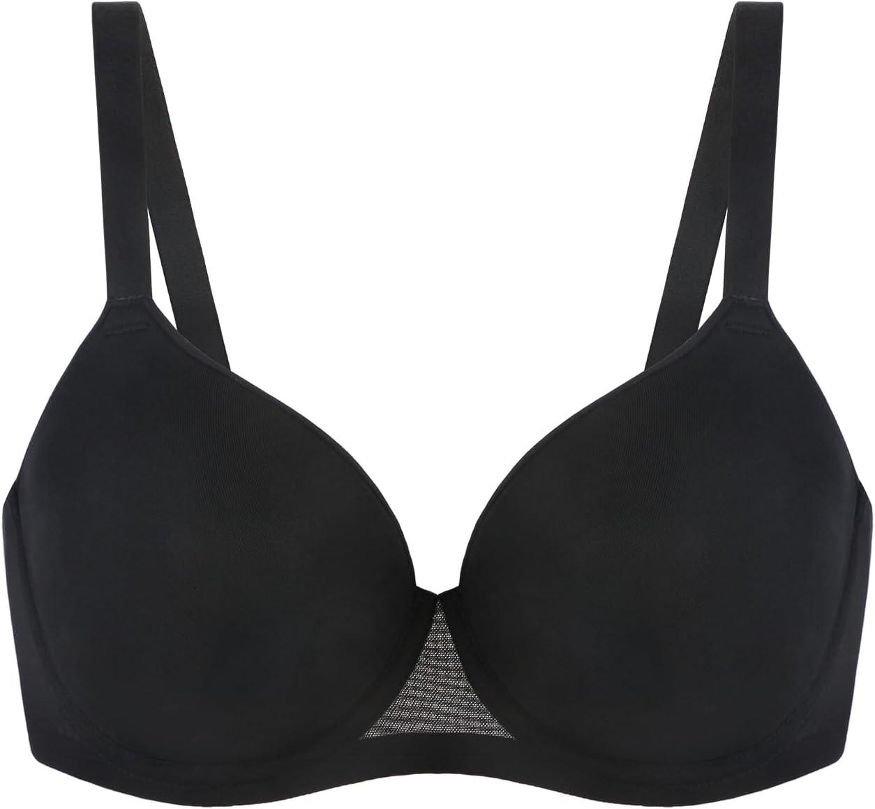 imageHSIA Minimizer Bras for Women Full Coverage Comfort Supportive Bra for Big BustBlack