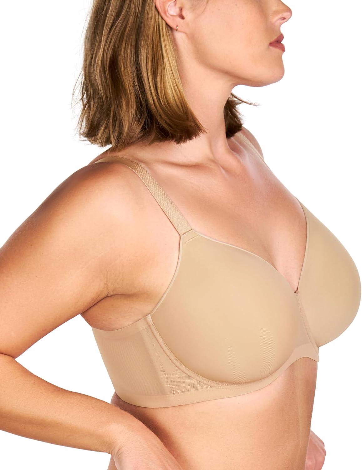 imageHSIA Minimizer Bras for Women Full Coverage Comfort Supportive Bra for Big BustLight Beige