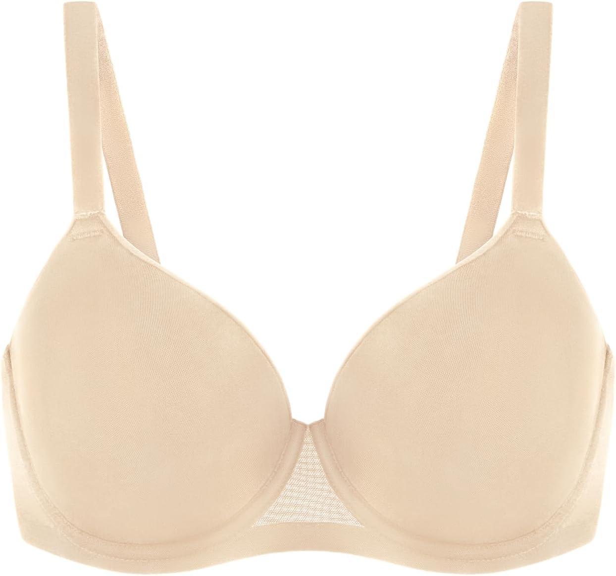 imageHSIA Minimizer Bras for Women Full Coverage Comfort Supportive Bra for Big BustLight Beige