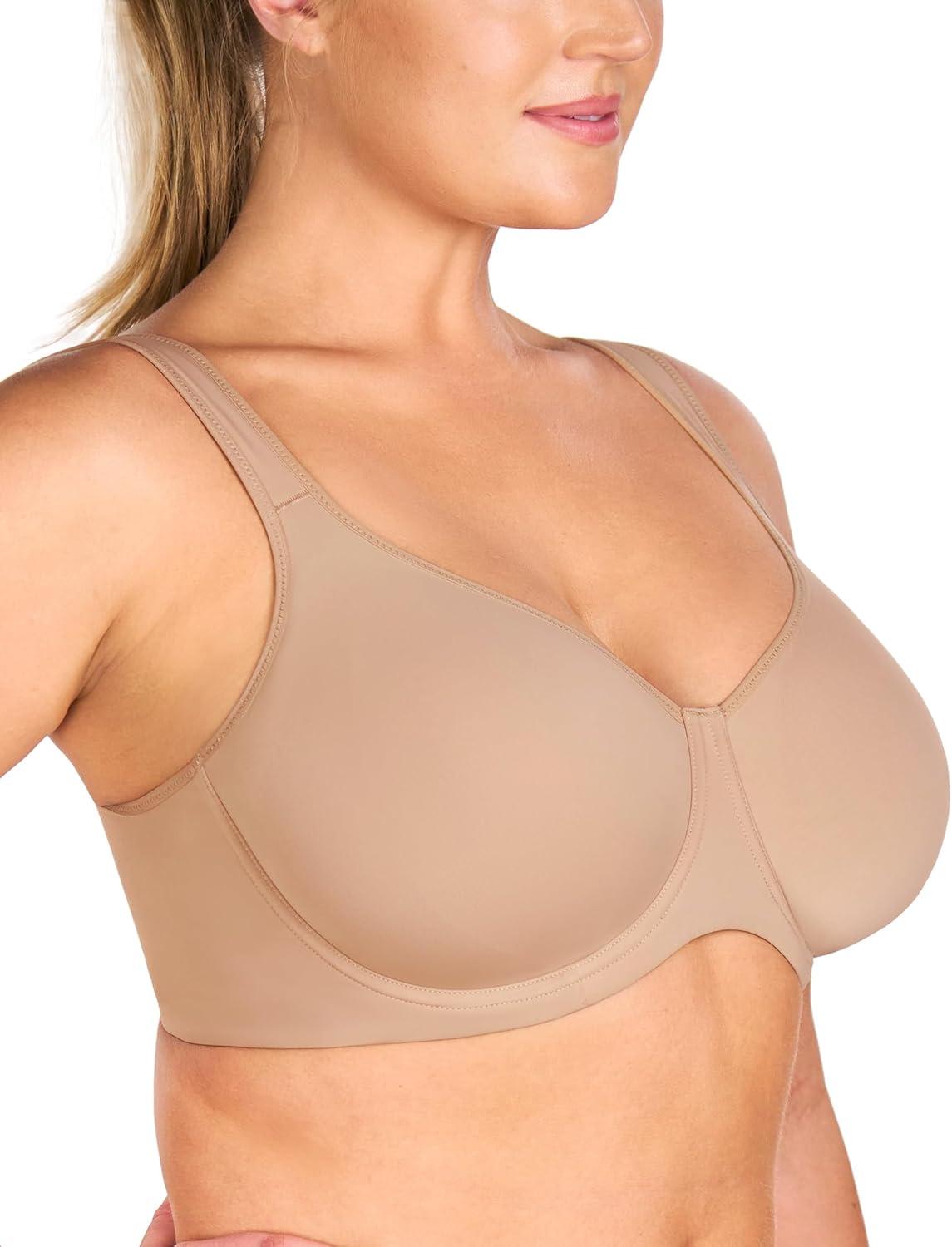 imageHSIA Minimizer Bras for Women Full Coverage Comfort Supportive Bra for Big BustShifting Sand