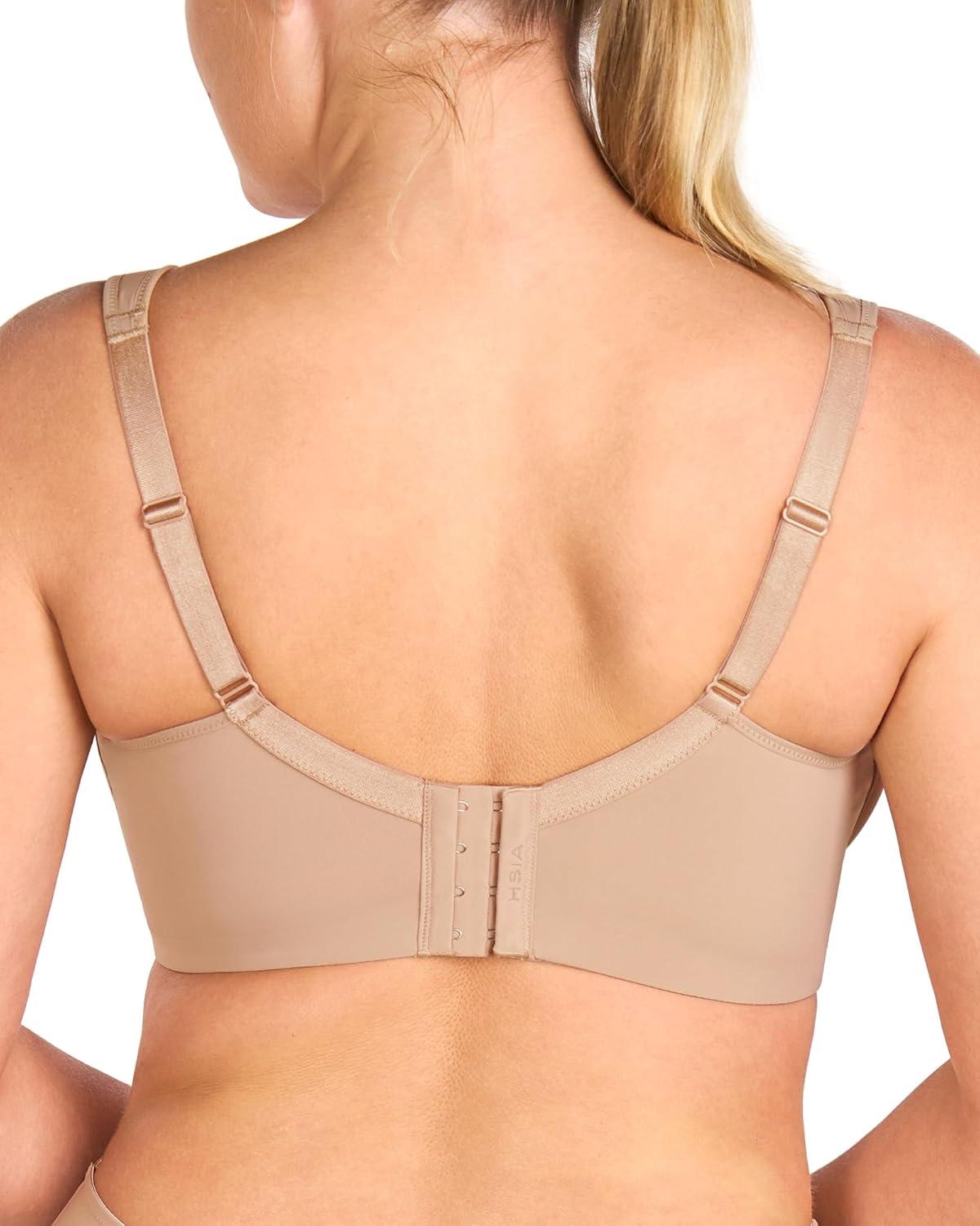 imageHSIA Minimizer Bras for Women Full Coverage Comfort Supportive Bra for Big BustShifting Sand