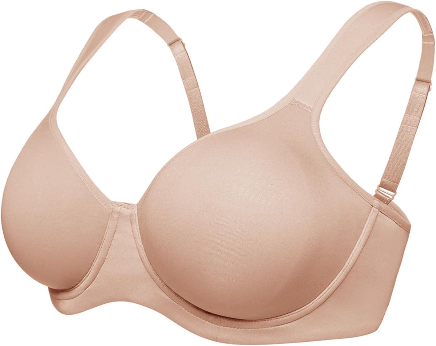 imageHSIA Minimizer Bras for Women Full Coverage Comfort Supportive Bra for Big BustTaupe Beige