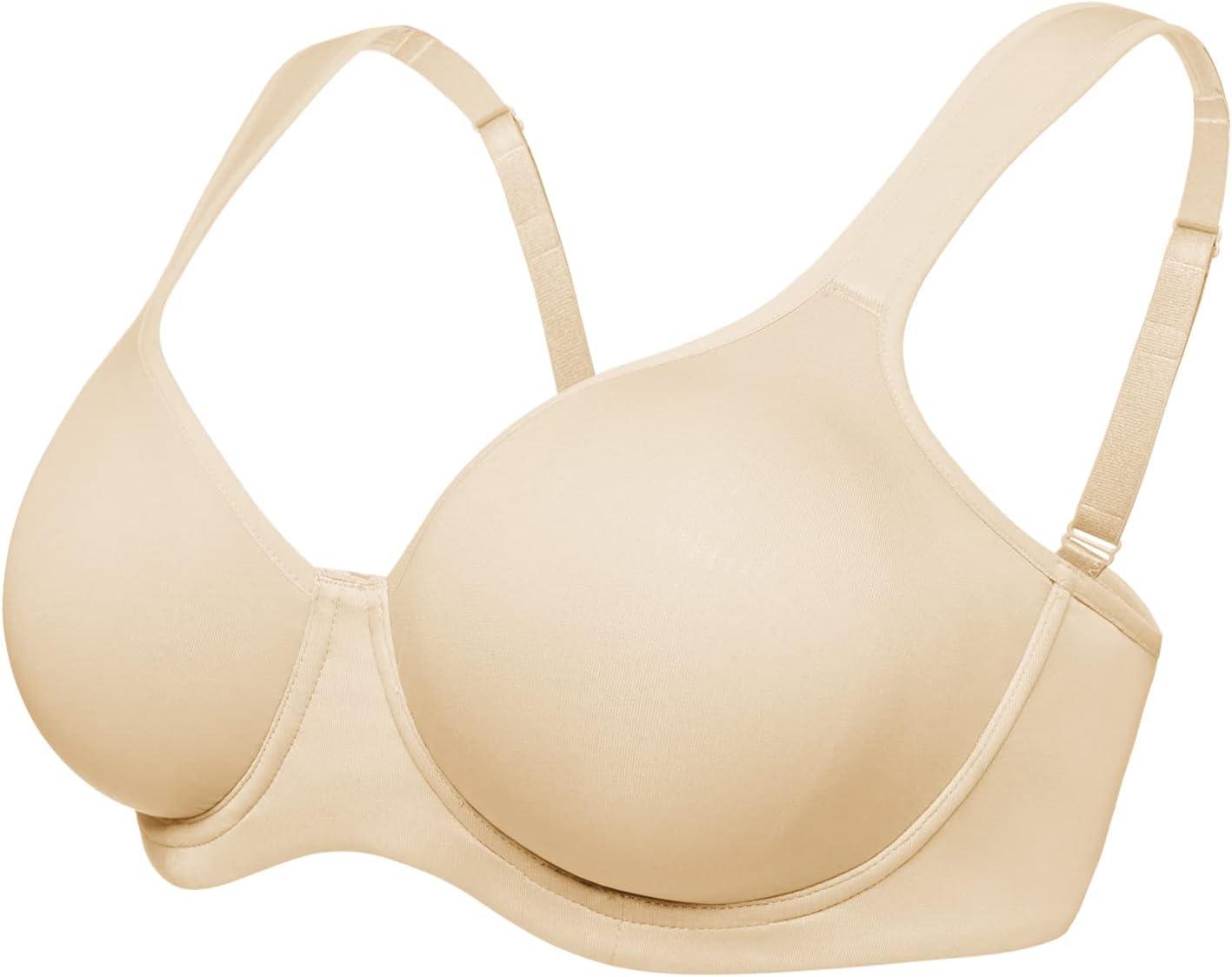 imageHSIA Minimizer Bras for Women Full Coverage Comfort Supportive Bra for Big BustUnlined Beige