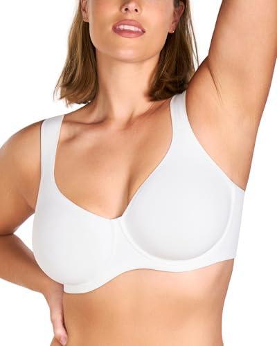 imageHSIA Minimizer Bras for Women Full Coverage Comfort Supportive Bra for Big BustUnlined White