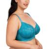 imageHSIA Minimizer Bra for Women  Plus Size Full Coverage Lace Bra with Underwire Non PaddedHorizon Blue