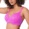 imageHSIA Minimizer Bra for Women  Plus Size Full Coverage Lace Bra with Underwire Non PaddedHot Pink