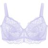 imageHSIA Minimizer Bra for Women  Plus Size Full Coverage Lace Bra with Underwire Non PaddedPurple