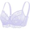imageHSIA Minimizer Bra for Women  Plus Size Full Coverage Lace Bra with Underwire Non PaddedPurple