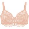imageHSIA Minimizer Bra for Women  Plus Size Full Coverage Lace Bra with Underwire Non PaddedTaupe Beige