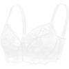 imageHSIA Minimizer Bra for Women  Plus Size Full Coverage Lace Bra with Underwire Non PaddedWhite