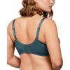 imageHSIA Minimizer Bras for Women Enchante Full Coverage Underwire Bras Plus Size Lifting Floral Lace Bra for Heavy BreastBalsam Blue